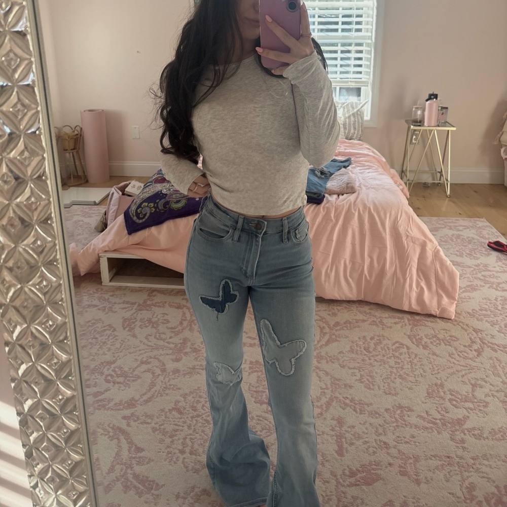 Hollister Blue Jeans with Vintage Flare